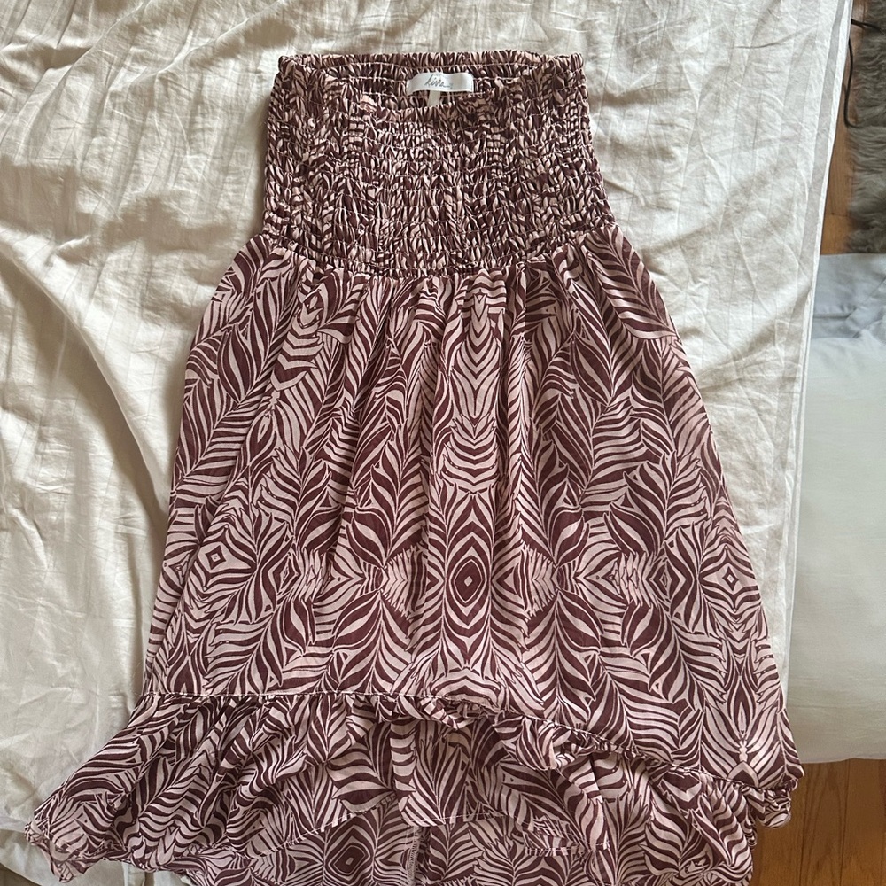 Stylish Brown Patterned Women's Skirt